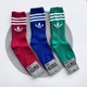 Чоловічі спортивні шкарпетки високі з принтом Adidas кольорові, Три пари/42-45р. - зображення 2