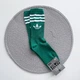 Мужские спортивные носки высокие с принтом Adidas цветные, Зелені/42-45р. - зображення 2