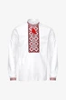 Сорочка вишиванка чоловіча Француз 2XL Біло-червоний - зображення 8