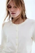 Кардиган H&M 270579541_white L Белый - изображение 3