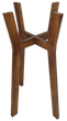 Подставка для вазонов WoodDecor косоногая средняя бук 210x650x430 мм Коричневый - изображение 1