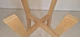 Подставка для вазонов WoodDecor косоногая маленькая бук 210x495x390мм без покрытия - изображение 3