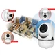 Камера видеонаблюдения CAMERA Wifi QC011 Белая Беспроводная поворотная видеоняня с инфракрасной подсветкой - изображение 10