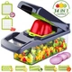 Многофункциональная овощерезка Veggie Slicer 14в1 Ручной комбайн для нарезки и шинковки овощей - изображение 7