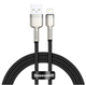 Кабель Baseus Cafule Series Metal Data Cable USB to Lightning 2.4A 1m Black (CALJK-A01) - зображення 1