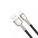 Кабель Baseus Cafule Series Metal Data Cable USB to Lightning 2.4A 1m Black (CALJK-A01) - зображення 2