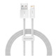 Кабель Baseus Dynamic Series Fast Charging Data Cable USB to Lightning 2.4A 1m White (CALD000402) - зображення 1