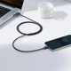 Кабель Baseus Crystal Shine Series Fast Charging Data Cable USB to iP 2.4A 1.2m Black - изображение 5