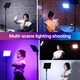 Светодиодная панель Ulanzi LT003 RGB видеосвет для прямой трансляции фотостудии 8000mAh, с регулировкой яркости 2500-9000K, CRI 95+, 266 светодиодов 10-дюймов для видеосъемки камерой DSLR Black (3099) - изображение 6