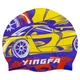 Шапочка для плавания силиконовая детская YINGFA K0012 (силикон, желтый-синий) - изображение 1