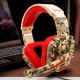 Ігрові навушники IPega Gaming PG-R005 з мікрофоном дротові Comouflage-Red - зображення 3