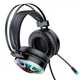 Ігрові навушники HOCO Gaming LED Headphones Hi-Res ESD05 з мікрофоном та LED RGB підсвічуванням провідні Black - зображення 3
