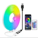 Гнучка неонова стрічка 5 метрів USB, керування з телефона + пульт з Bluetooth-застосунком - зображення 10