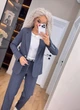 Fashions • Женский брючный костюм Вивальди Fashions 50-52 графит (2207-бу) - изображение 4
