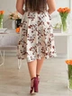 Fashions • Женская юбка в цветочек Stef Fashions 56-58 бежевый (1738-аз) - изображение 5