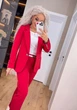 Fashions • Женский брючный костюм Вивальди Fashions 50-52 красный (2207-бу) - изображение 2