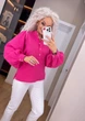 Fashions • Женская блуза с объемными рукавами Hilda Fashions 54-56 фуксия (1233-бу) - изображение 5