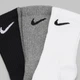 Набор женских носков высоких хлопковых Nike U Nk Everyday Ltwt Crew SX7676-964 (34-38) 3 пары Черный/Белый/Серый (194955549407) - изображение 6