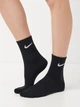 Набор женских носков высоких хлопковых Nike U Nk Everyday Ltwt Crew SX7676-964 (34-38) 3 пары Черный/Белый/Серый (194955549407) - изображение 2