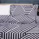Комплект постельного белья MirSon Евро 200х220 см Ranforce&nbsp;Elite 17-0629&nbsp;Diamond&nbsp;Black&nbsp;White Ранфорс (2200008464714) - изображение 2