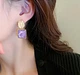 Серьги бижутерия jeweston Сиренево-молочные - изображение 2
