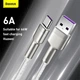 Кабель Baseus Cafule Series Metal Data Cable USB to Type-C 66W 1m Black (CAKF000102) - изображение 11