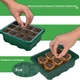 Набор универсальных лотков GrowBox для проращивания растений со светодиодным светом 19*15 см 4 шт - изображение 4