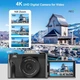 Фотоаппарат Toiauaha G10 56Мп / CMOS / 4K / 16X зум / Черный Б/В - изображение 2