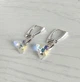 Комплект прикрас Hand Made жіночий з кристалами хамелеонами Swarovski кольору Crystal AB - зображення 4