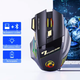 Беспроводная мышь IMICE GW-X7 геймерская мышка для ПК на аккумуляторе с RGB 7 цветной подсветкой 3200dpi - изображение 7