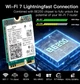 Трехдиапазонная сетевая карта Fenvi Intel BE200 M2 Key E WiFi 7 2.4G/5G/6Ghz + BT 5.4 MU-MIMO - изображение 2