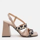 Женские босоножки кожаные Ashoes 3040 36 23.5 см Карамель/Леопард (ROZ6501005907) - изображение 1