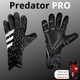 Воротарські професійні рукавички PREDATOR PRO 6 розмір 7-11 років чорно-білі - изображение 1