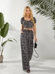 Жіночий літній прогулянковий костюм (топ+брюки) Uaclothes 46-48 Чорний (like32453-126571350) - зображення 1