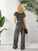Жіночий літній прогулянковий костюм (топ+брюки) Uaclothes 46-48 Чорний (like32453-126571350) - зображення 4