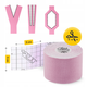 Стрічка кінезіологічна (кінезіо тейп) 4FIZJO 5 см x 5 м Light Pink (P-5907739316028) - зображення 5