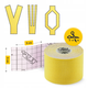 Стрічка кінезіологічна (кінезіо тейп) 4FIZJO 5 см x 5 м Yellow (P-5907739318824) - зображення 7