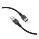 Кабель для зарядки и передачи данных USB Hoco X109 Silicone PD27W /3A Type-C to Lightning 3m Black (35919_3605822) - изображение 5