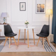 Zestaw krzeseł do kuchni i salonu ModernHome by Multistore 4 szt Czarne (5903089066620) - obraz 10