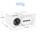Проектор TY60 800*480 домашний кинотеатр белый - изображение 6