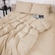 Простынь на резинке MirSon полуторная 100x200+25 см Stripe 17-0602 Creamy Бязь (2200008050207) - изображение 4