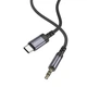 Аудіокабель Borofone BL24 Gracefu Type-C – AUX 3.5 мм 1 м сірий - изображение 5