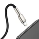 Кабель Baseus Cafule Series Metal Data Cable USB to IP 2.4A 0.25m Black (CALJK-01) - изображение 5