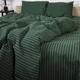 Пододеяльник MirSon Полуторный 143х210 см Бязь 17-0612 Stripe Emerald (2200008201630) - изображение 3