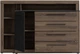 Комод Frisco BELLEVUE 1607х434х1073 Дуб болотный/Дуб черный 1д4ш (7332-BLQK351L) - изображение 4
