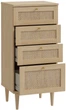 Комод Frisco CALASETTA 504x1089x414 Дуб елегант/Техноротанг 4ш (23413-CQSK311) - изображение 2