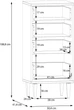 Комод Frisco CALASETTA 504x1089x414 Дуб елегант/Техноротанг 4ш (23413-CQSK311) - изображение 7