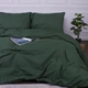 Комплект постельного белья MirSon семейный 160x220 см х 2 шт 17-0612 Stripe Emerald Ranforce Elite (2200008201517) - изображение 3