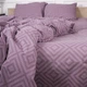 Комплект постільної білизни MirSon King Size 220х240 см 17-0626 Geometry Purple Бязь (2200008205539) - зображення 3