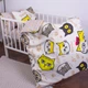 Простынь на резинке MirSon Бязь Kids Time 18-0007 Cool Cat высота 25 см 90х190 см (2200007002597) - изображение 2
